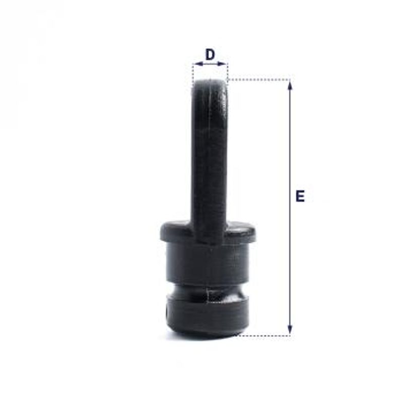 ENDEBESLAG INNVENDIG NYLON 19 MM RØR, SVART