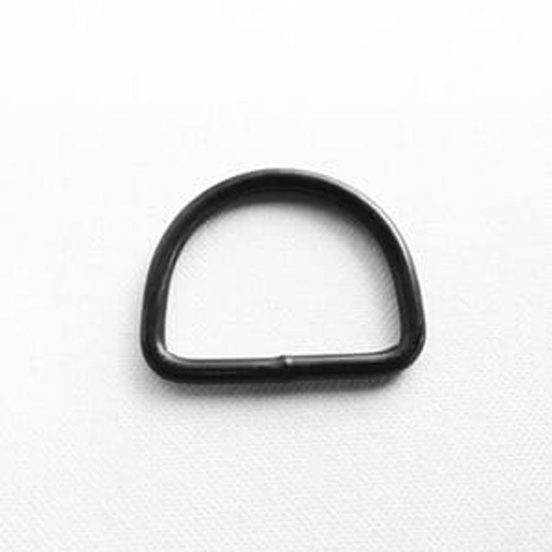 SPENNE 55 MM D-RING METALL SVART